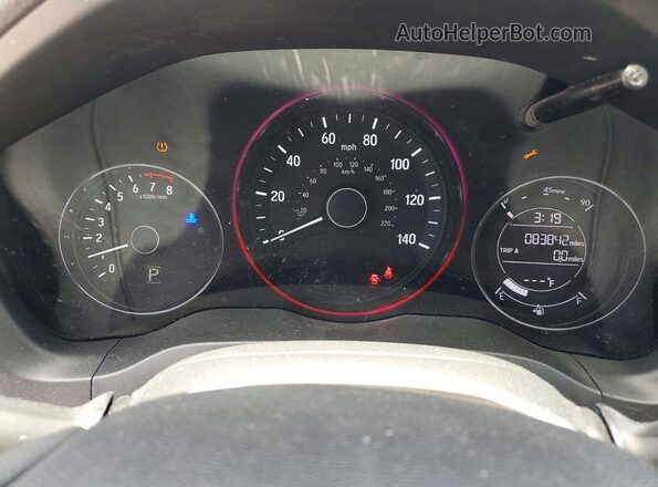 3CZRU5H33HM702873 2017 HONDA HR-V White Սարքավորումների վահանակի տեսք