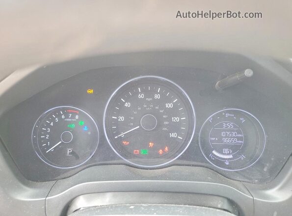 3CZRU5H33LM718905 2020 HONDA HR-V Gray Вид щитка приладів