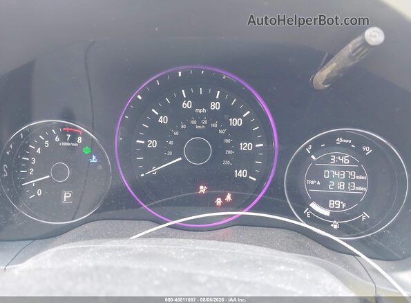 3CZRU5H35HM703734 2017 HONDA HR-V Gray Հետևի նստատեղերի տեսք