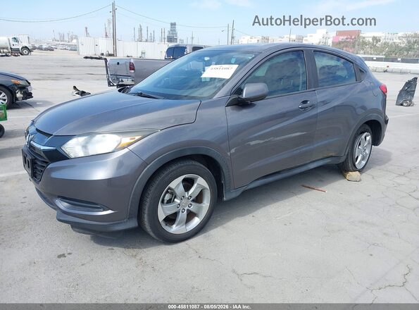 3CZRU5H35HM703734 2017 HONDA HR-V Gray Առջևի ձախ երեք քառորդ տեսարան