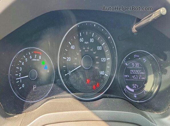 3CZRU5H35JM717509 2018 HONDA HR-V Gray Widok zestawu wskaźników