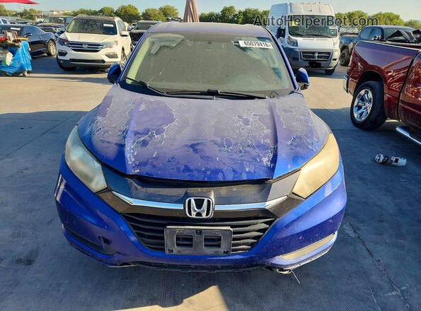 3CZRU5H36JM715591 2018 HONDA HR-V Blue Widok z tyłu