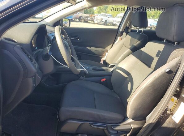 3CZRU5H36KM706357 2019 HONDA HR-V Black Front interior view
