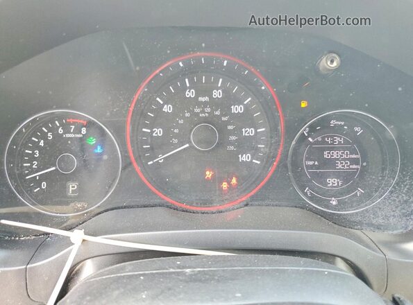 3CZRU5H36KM719948 2019 HONDA HR-V Белый Вид щитка приборов