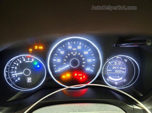 3CZRU5H36LM718896 2020 HONDA HR-V White Вид щитка приладів