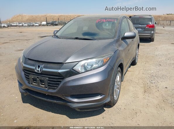 3CZRU5H38HM709396 2017 HONDA HR-V Gray წინა მარცხენა ხედი სამი მეოთხედიდან