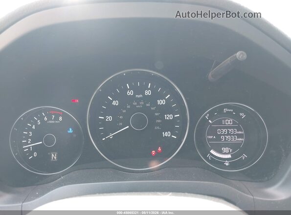 3CZRU5H38HM709396 2017 HONDA HR-V Gray უკანა სავარძლების ხედი