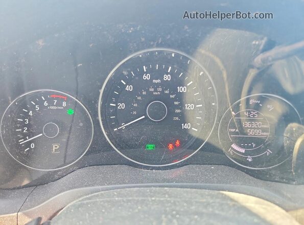3CZRU5H3XHM704555 2017 HONDA HR-V Green Instrument cluster view