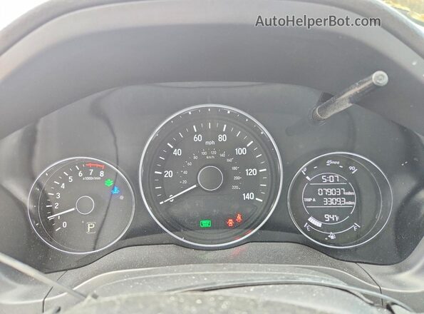 3CZRU5H3XLM702927 2020 HONDA HR-V Белый Вид щитка приборов