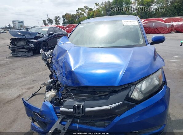 3CZRU5H50JM707133 2018 HONDA HR-V Blue Вид щитка приладів