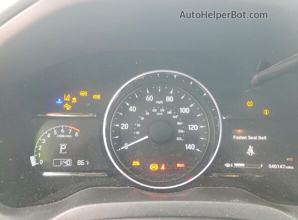 3CZRU5H50MM723062 2021 HONDA HR-V White Instrument cluster view