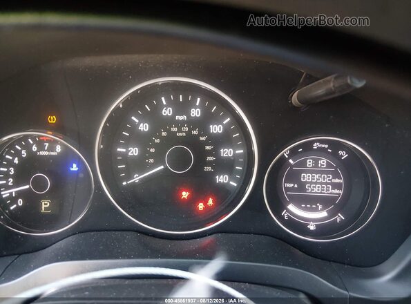 3CZRU5H52HG703545 2017 HONDA HR-V Black Vista de los asientos traseros