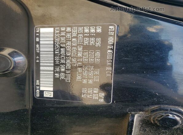 3CZRU5H52KM716644 2019 HONDA HR-V Black Widok komory silnika