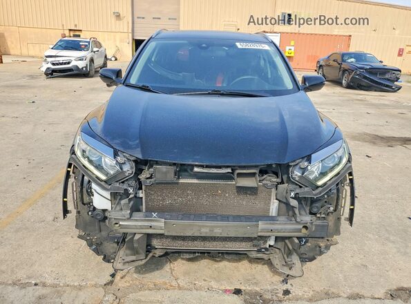 3CZRU5H52KM716644 2019 HONDA HR-V Black Widok z przodu