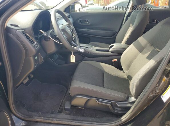 3CZRU5H52KM716644 2019 HONDA HR-V Black Widok wnętrza z przodu