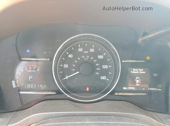 3CZRU5H52KM716644 2019 HONDA HR-V Black Widok zestawu wskaźników