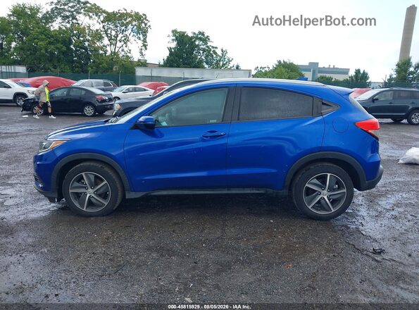 3CZRU5H52MM705095 2021 HONDA HR-V Blue Widok wnętrza z tyłu