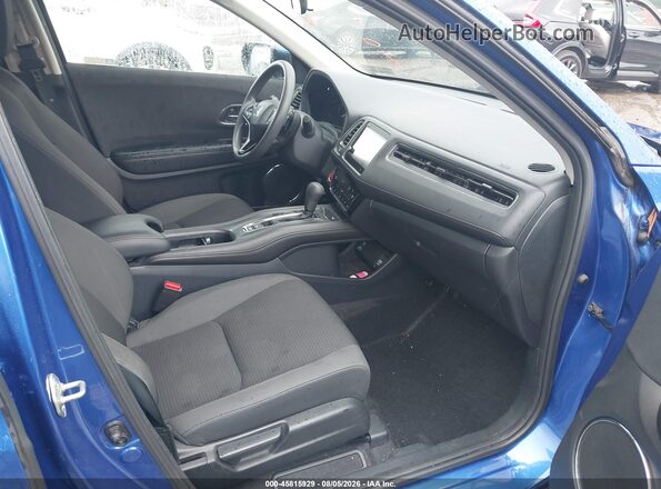 3CZRU5H52MM705095 2021 HONDA HR-V Blue Widok wnętrza z przodu