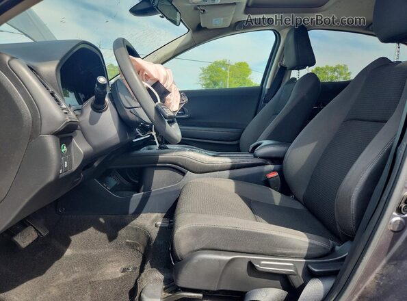 3CZRU5H52MM729672 2021 HONDA HR-V Gray Widok wnętrza z przodu