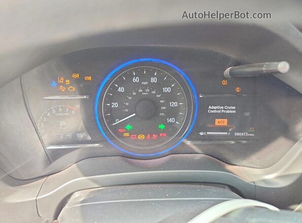 3CZRU5H52MM729672 2021 HONDA HR-V Gray Widok zestawu wskaźników