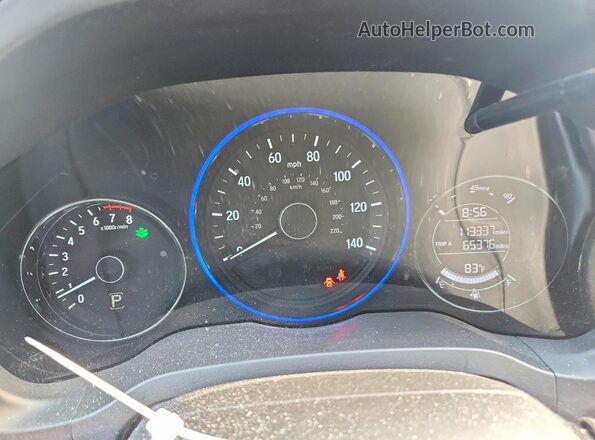 3CZRU5H53HM707881 2017 HONDA HR-V Blue Սարքավորումների վահանակի տեսք