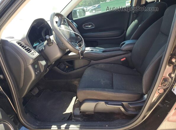 3CZRU5H53JM713895 2018 HONDA HR-V Black Front interior view