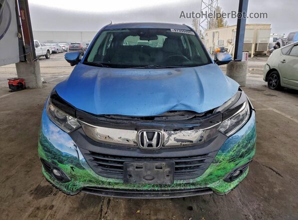 3CZRU5H54KM711512 2019 HONDA HR-V Blue Widok z przodu