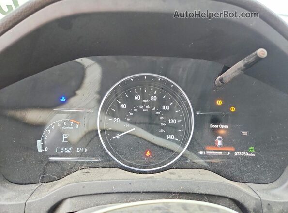 3CZRU5H54MM730502 2021 HONDA HR-V Blue Вид щитка приладів