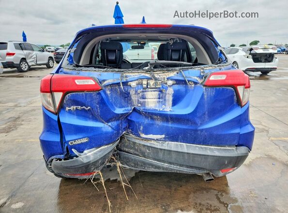 3CZRU5H54MM730502 2021 HONDA HR-V Blue Вид ззаду