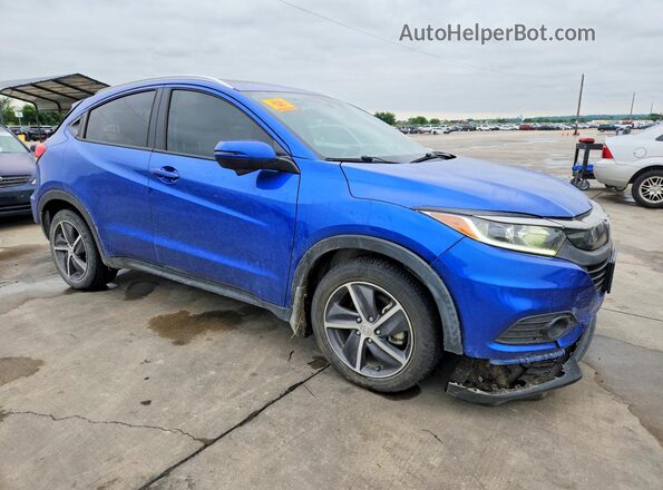 3CZRU5H54MM730502 2021 HONDA HR-V Blue Передня права чверть