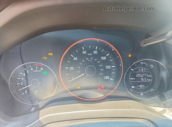 3CZRU5H55GM734983 2016 HONDA HR-V White Vista del cuadro de instrumentos