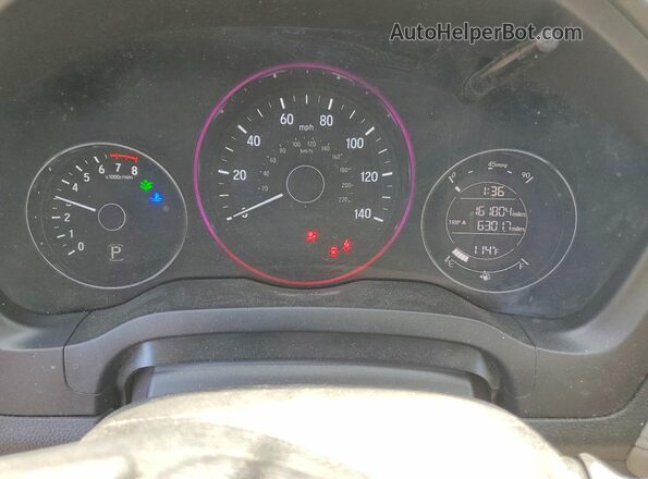 3CZRU5H55HG708481 2017 HONDA HR-V Blue ხელსაწყოთა პანელის ხედი