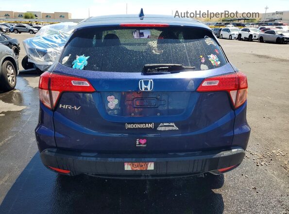 3CZRU5H55HG708481 2017 HONDA HR-V Blue უკანა ხედი