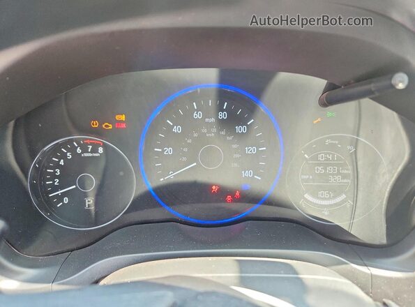3CZRU5H55HM712824 2017 HONDA HR-V Green Вид щитка приладів