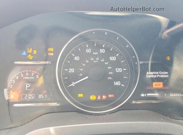 3CZRU5H56LM713411 2020 HONDA HR-V Черный Вид щитка приборов
