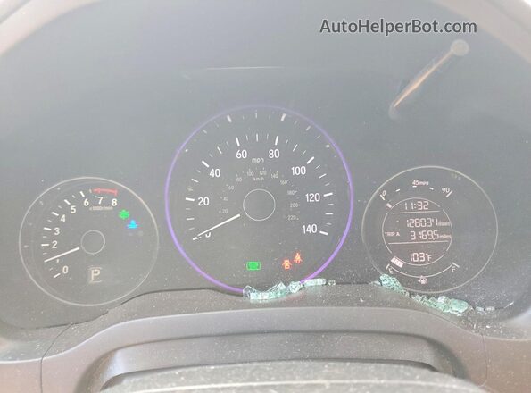 3CZRU5H57JM704004 2018 HONDA HR-V Blue Սարքավորումների վահանակի տեսք