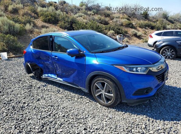 3CZRU5H57MM708350 2021 HONDA HR-V Blue Առջևի աջ