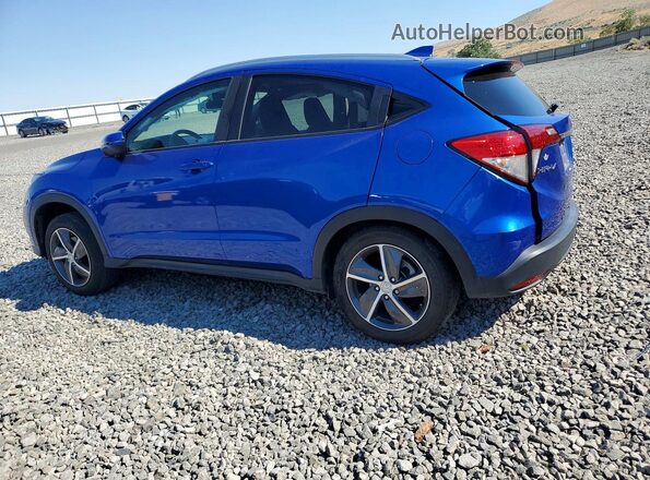 3CZRU5H57MM708350 2021 HONDA HR-V Blue Հետևի ձախ