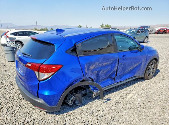 3CZRU5H57MM708350 2021 HONDA HR-V Blue Հետևի աջ