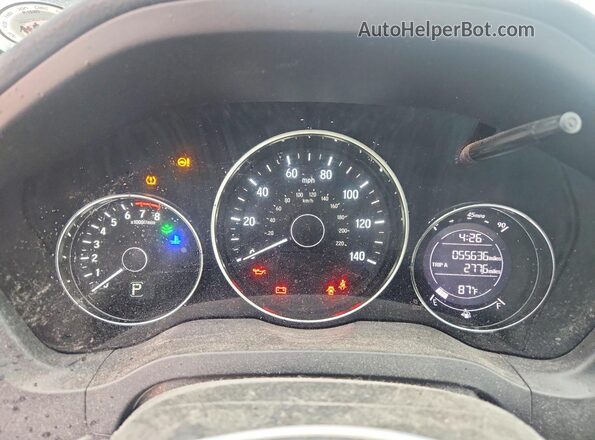 3CZRU5H58HM716544 2017 HONDA HR-V Black Вид щитка приладів