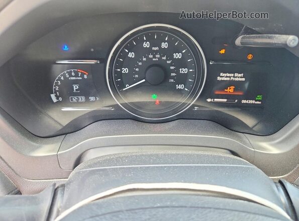 3CZRU5H58MM727151 2021 HONDA HR-V White Widok zestawu wskaźników
