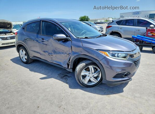 3CZRU5H59KM723297 2019 HONDA HR-V Gray Delantero derecho