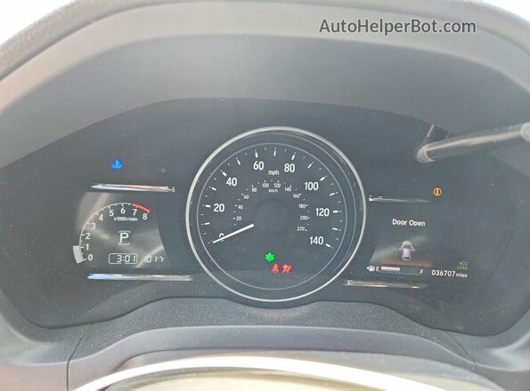 3CZRU5H59KM723297 2019 HONDA HR-V Gray Vista del cuadro de instrumentos