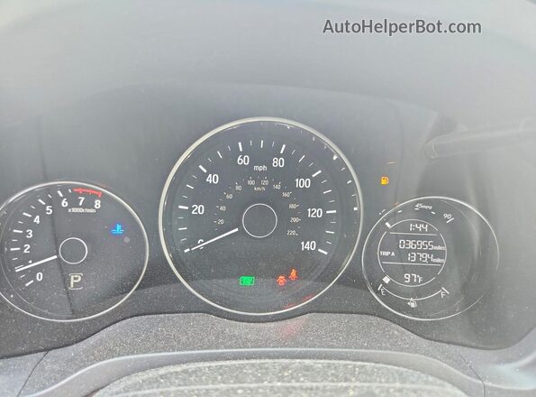 3CZRU5H5XHM707733 2017 HONDA HR-V Silver Vista del cuadro de instrumentos