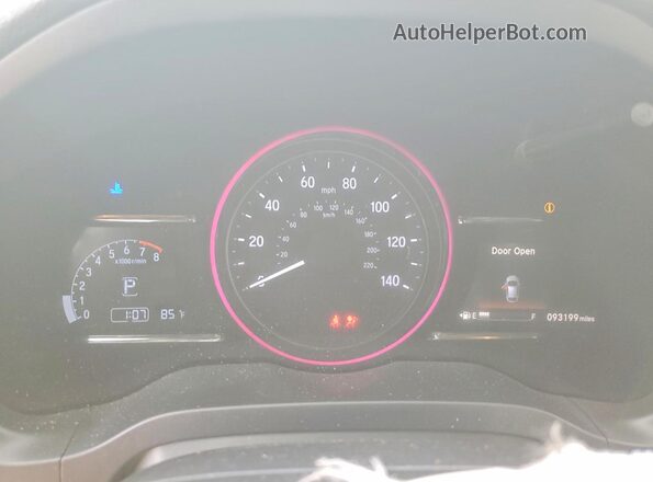 3CZRU5H5XKM716309 2019 HONDA HR-V White Instrument cluster view