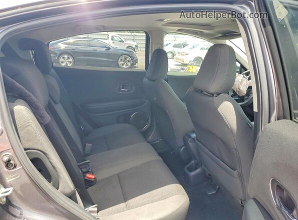3CZRU5H5XLM700449 2020 HONDA HR-V Gray უკანა სალონის ხედი