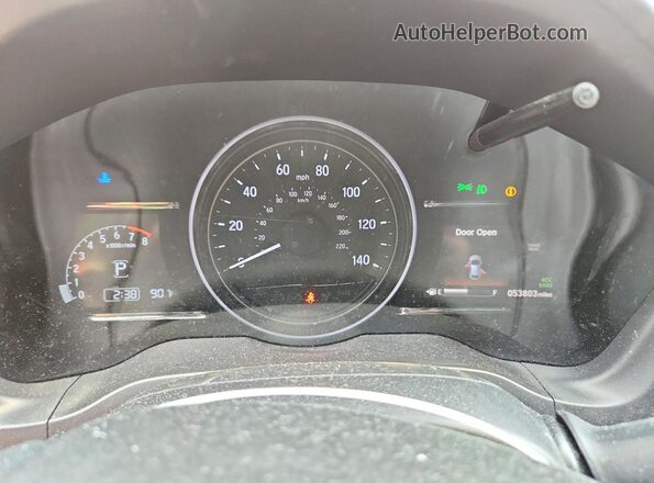 3CZRU5H5XMM730505 2021 HONDA HR-V Blue ხელსაწყოთა პანელის ხედი