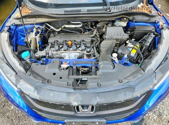 3CZRU5H5XMM730505 2021 HONDA HR-V Blue ძრავის განყოფილების ხედი