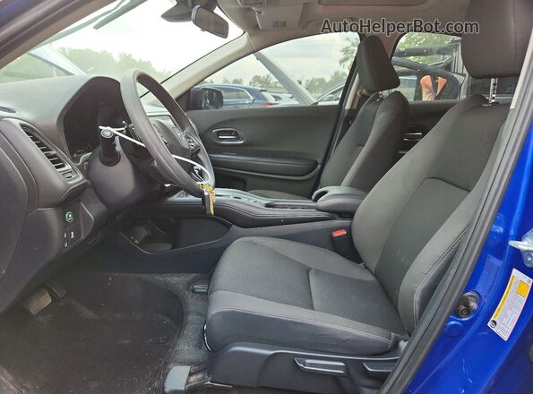 3CZRU5H5XMM730505 2021 HONDA HR-V Blue წინა სალონის ხედი