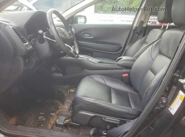3CZRU5H72HM723247 2017 HONDA HR-V Black წინა სალონის ხედი